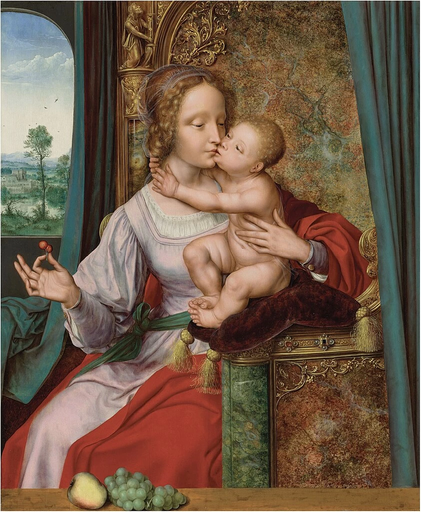 II - La Galleria di Cornelis van der Geest, Rubenshuis, Anversa, opera di Quentin Massys, Madonna delle ciliege